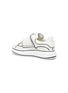 Detail View - Click To Enlarge - ALEXANDER MCQUEEN - Velcro strap sketched oversized kids sneakers