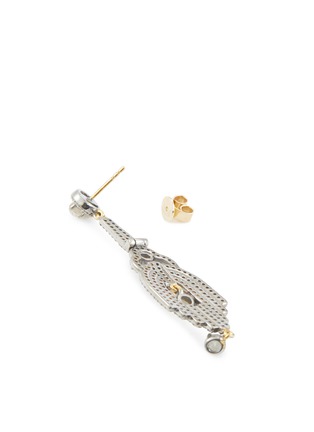 Detail View - Click To Enlarge - TUKKA - Diamond silver drop earrings