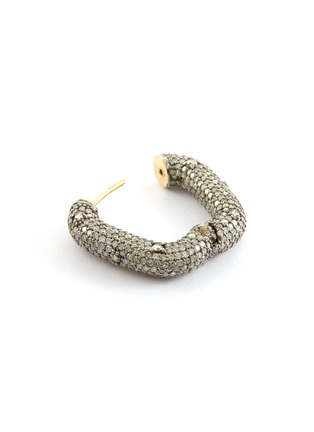 Detail View - Click To Enlarge - TUKKA - Diamond loop earrings