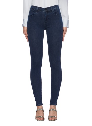 Main View - Click To Enlarge - J BRAND - Sophia' dark washed denim super skinny jeans