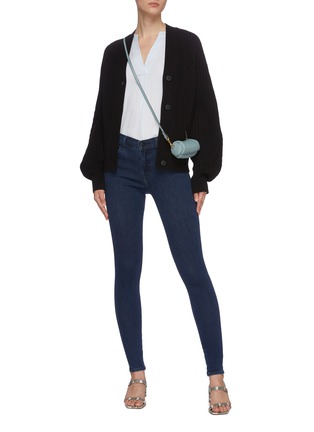 Figure View - Click To Enlarge - J BRAND - Sophia' dark washed denim super skinny jeans