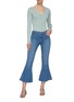 Figure View - Click To Enlarge - J BRAND - Ruffle flared hem cropped jeans