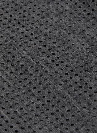 Detail View - Click To Enlarge - FENDI - Micro perforated pleat wool midi skirt