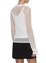 Back View - Click To Enlarge - FENDI - Frill detail long sleeve underlay camisole top