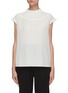Main View - Click To Enlarge - FENDI - Frill neck blouse