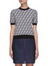 Main View - Click To Enlarge - FENDI - Logo embroidered knit top