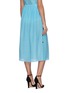 Back View - Click To Enlarge - FENDI - Check print button side midi skirt