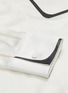 Detail View - Click To Enlarge - FENDI - Contrast trim long sleeve silk shirt dress