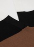  - FENDI - Collar colourblock long sleeve top