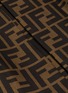 Detail View - Click To Enlarge - FENDI - Monogram print knit waistband pleated silk midi skirt