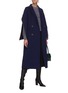 Figure View - Click To Enlarge - FENDI - Oversized Zip Detail Wool Coat