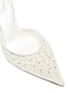 Detail View - Click To Enlarge - RENÉ CAOVILLA - Pearl embellished lace slingback pumps