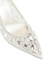 Detail View - Click To Enlarge - RENÉ CAOVILLA - Strass embellished lace pumps