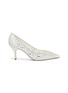 Main View - Click To Enlarge - RENÉ CAOVILLA - Strass embellished lace pumps
