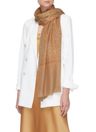 Figure View - Click To Enlarge - AKEE INTERNATIONAL - Jall pattern pashmina stole