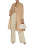 Figure View - Click To Enlarge - FENDI - All-over Logo Patch Pocket Double-breast Wool Coat