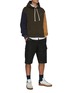 Figure View - Click To Enlarge - JW ANDERSON - Wool flannel cargo shorts