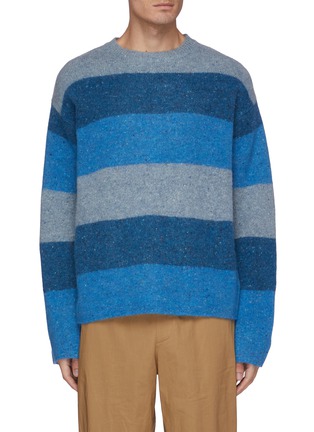 Main View - Click To Enlarge - JW ANDERSON - Colourblock stripe sweater