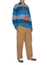 Figure View - Click To Enlarge - JW ANDERSON - Colourblock stripe sweater
