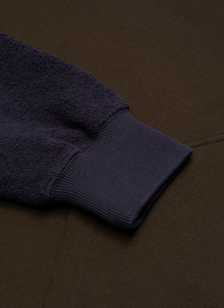  - JW ANDERSON - Anchor embroidered brush fleece inside out hoodie