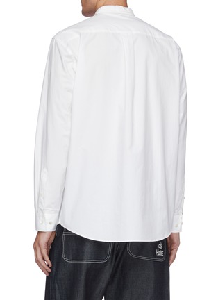 Back View - Click To Enlarge - JW ANDERSON - Mandarin collar tie element shirt
