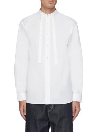 Main View - Click To Enlarge - JW ANDERSON - Mandarin collar tie element shirt