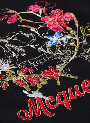  - ALEXANDER MCQUEEN - Skull floral embroidered sweatshirt