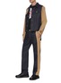 Figure View - Click To Enlarge - ALEXANDER MCQUEEN - Hybrid trench panel jeans