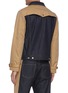 Back View - Click To Enlarge - ALEXANDER MCQUEEN - Hybrid denim trench jacket