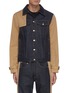 Main View - Click To Enlarge - ALEXANDER MCQUEEN - Hybrid denim trench jacket