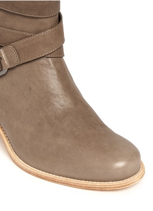 Detail View - Click To Enlarge - STUART WEITZMAN - Dallas strappy leather boots