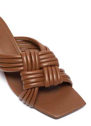 Detail View - Click To Enlarge - MERCEDES CASTILLO - 'Tatiana' knotted leather heeled sandals