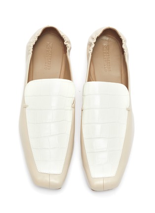 Figure View - Click To Enlarge - MERCEDES CASTILLO - Vera' colourblock croc embossed leather loafers