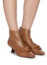 Figure View - Click To Enlarge - MERCEDES CASTILLO - 'Noemi' knot detail leather boots
