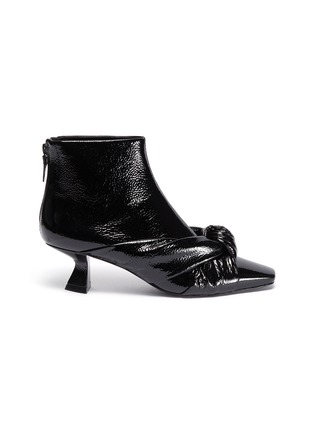 Main View - Click To Enlarge - MERCEDES CASTILLO - 'Noemi' knot detail patent leather boots