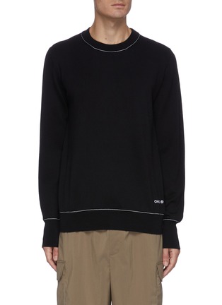 Main View - Click To Enlarge - OAMC - Logo hem outlined sweater