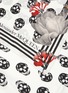 Detail View - Click To Enlarge - ALEXANDER MCQUEEN - Skull print silk twill biker scarf