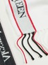 Detail View - Click To Enlarge - ALEXANDER MCQUEEN - 'Selvedge' contrast stripe shawl