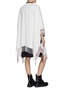 Back View - Click To Enlarge - ALEXANDER MCQUEEN - 'Selvedge' contrast stripe shawl