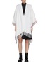 Main View - Click To Enlarge - ALEXANDER MCQUEEN - 'Selvedge' contrast stripe shawl