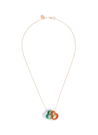 Main View - Click To Enlarge Main View - Click To Enlarge - SAMUEL KUNG - Jade jadeite 18k rose gold necklace