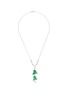 Main View - Click To Enlarge - SAMUEL KUNG - Diamond jade 18k white gold frog pendant necklace