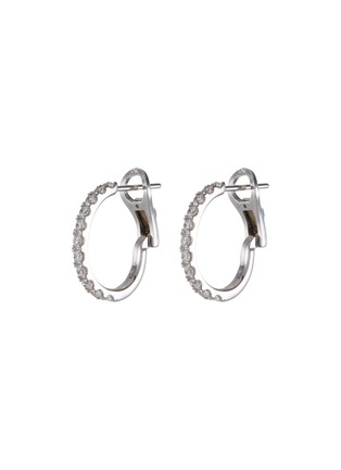 Main View - Click To Enlarge - SAMUEL KUNG - Diamond 18k white gold earrings