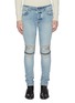 Main View - Click To Enlarge - AMIRI - 'MX2' bandana knee zip jeans