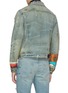 Back View - Click To Enlarge - AMIRI - Scarves patch distressed denim trucker jacket