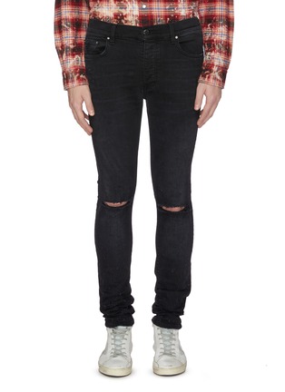 Main View - Click To Enlarge - AMIRI - 'Shotgun' distressed skinny jeans