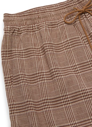  - NANUSHKA - 'Doxxi' check print elastic drawstring waist shorts