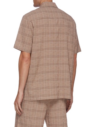 Back View - Click To Enlarge - NANUSHKA - 'Adam' check print pocket short sleeve shirt