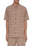 Main View - Click To Enlarge - NANUSHKA - 'Adam' check print pocket short sleeve shirt
