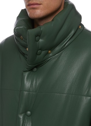 Detail View - Click To Enlarge - NANUSHKA - Hide' vegan leather hooded puffer jacket